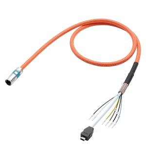 6FX5002-8QN04-1BF0 Single cable prefabricated 4G0.38+2x0.38+4x0.2 C SPEED-CONNECT M12 connector Cores with end sleeve Data cable with IX connector UL/CSA DESINA MOTION-CONNECT 500 Dmax.=9.7 mm, length(m)= +0 +10 +5 +0