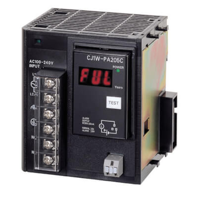 CJ1W-PA205C Power supply unit, 100-240 VAC, output capacity: 25 W, with maintenance forecast monitor Omron