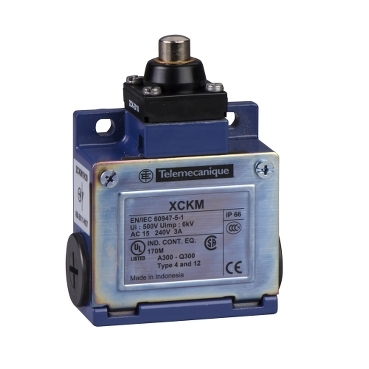 XCKM110H29 Limit switch, Limit switches XC Standard, XCKM, metal end plunger, 1NC+1 NO, snap action, M20