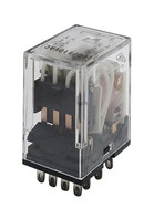 MY4 24VAC Miniature Power Relay, 4-pole, Single contact, Plug-in terminals, 24 VAC