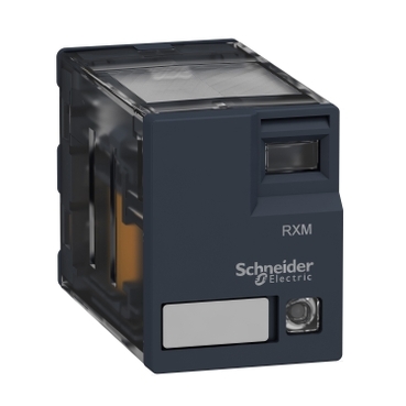 RXM4AB3P7 miniature plug in relay, Harmony Electromechanical Relays, 6A, 4CO, with LED, 230V DC