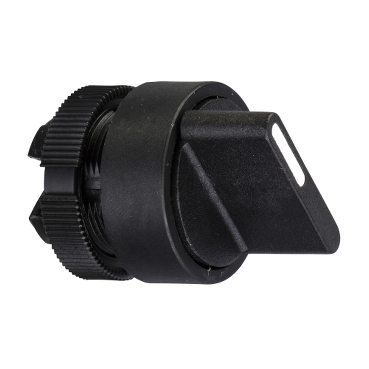 ZA2BD5 Selector switch, Harmony XAC, plastic, black handle, 22mm, 3 positions, unmarked