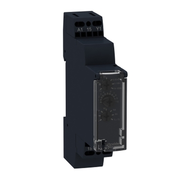 RE17RMXMU Harmony, Modular timing relay, 8 A, 1 CO, 1 s..100 h,  multifunction, 24 V DC / 24...240 V AC/DC