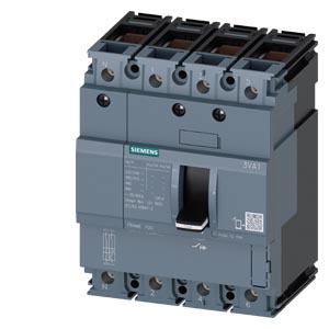 3VA1040-2ED46-0AA0 circuit breaker 3VA1 IEC Frame 100 breaking capacity class B Icu=16 kA @ 415 V 4-pole, line protection TM210, FTFM, In=40 A overload protection Ir=40 A permanently set short-circuit protection Ii=10 x In N conductor unprotected terminal