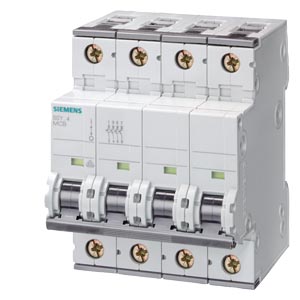 5SY4402-7 Miniature circuit breaker 400 V 10kA, 4-pole, C, 2A, D=70 mm