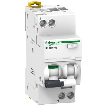 A9D37606 Residual current breaker with overcurrent protection (RCBO), Acti9 iDPN H Vigi, 1P+N, 6A, C curve, 10000A, A type, 30mA