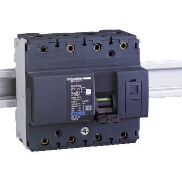 18609 Miniature circuit breaker (MCB), Acti9 NG125a, 4P, 125A, C curve, 16kA (IEC/EN 60947-2)
