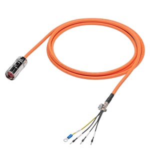 6FX3002-5CK32-1AF0 Power cable pre-assembled 4x2.5; FOR MOTOR S-1FL6 LI 200V SH50 WITH V90 FRAMESIZE D MOTION-CONNECT 300 NO UL FOR MOTOR-SIDE CONNECTOR DMAX=9.7mm LENGTH=5M With straight connector Siemens