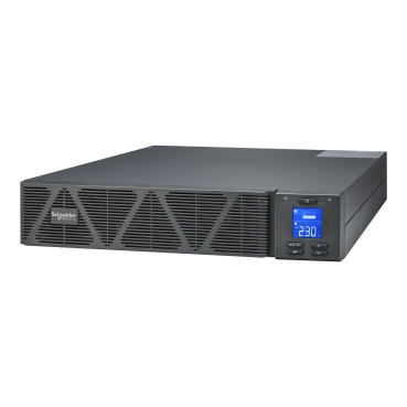 SRVS1KRIRK Easy UPS 1 Ph On-Line, 1000VA, Rackmount 2U, 230V, 3x IEC C13 outlets, Intelligent Card Slot, LCD, W/ rail kit