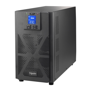 SRVS3KI Easy UPS 1 Ph On-Line, 3kVA, Tower, 230V, 6x IEC C13 + 1x IEC C19 outlets, Intelligent Card Slot, LCD
