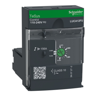 LUCA12FU Standard control unit, TeSys Ultra, 3A to 12 A, class 10, 110 to 220VDC/AC