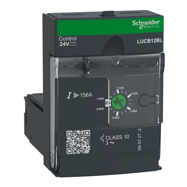LUCB12BL Advanced control unit, TeSys Ultra, 3A to 12A, 3P motors, protection & diagnostic, class 10, coil 24VDC Schneider Electric