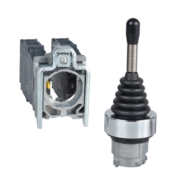 XD4PA24 Joystick controller, Harmony XB4, metal, 22mm, 4 directions, spring return, 1NO Schneider Electric