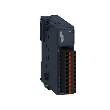TM3AQ4G Analog output module, Modicon TM3, 4 outputs (spring) 24 VDC