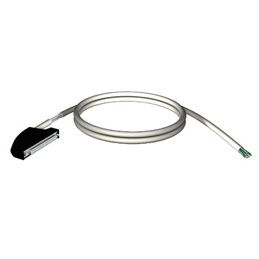 BMXFCW301S shielded cord set - 40-way terminal - one end flying leads - for X80 I/O - 3 m