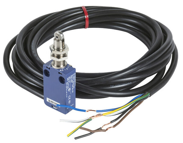 XCMD21F2L1 Limit switch, Limit switches XC Standard, XCMD, M12 steel roller plunger, 1NC+1 NO, snap, 1 m