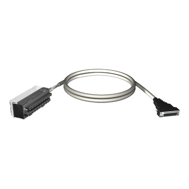 BMXFCA150 cord set - 20-way terminal - SUB-D25 connector - for X80 I/O - 1.5 m