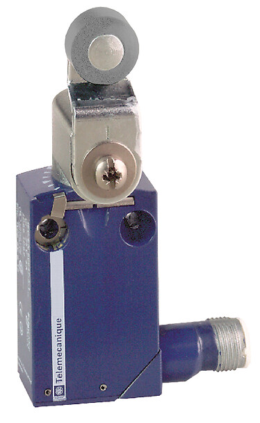 XCMD2117M12 Limit switch, Limit switches XC Standard, XCMD, steel ball bearing mount. roller lev., 1C/O, snap, M12