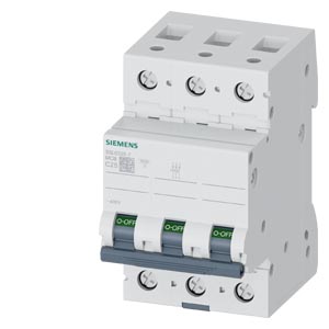 5SL6325-7 Miniature circuit breaker 400 V 6kA, 3-pole, C, 25A