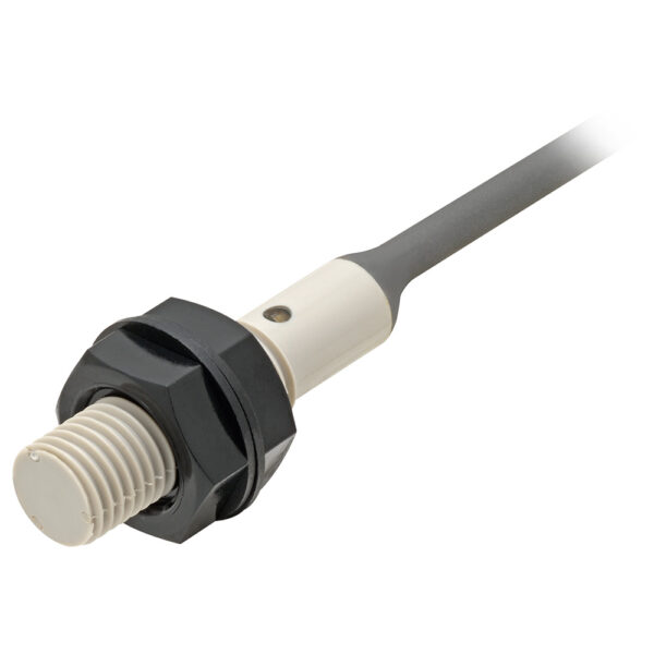 E2E-X1R5F1 Resin-case Proximity Sensor, M8, Shielded, Sensing distance: 1.5 mm, DC 3-wire, PNP output, NO, Pre-wired model, 2 m