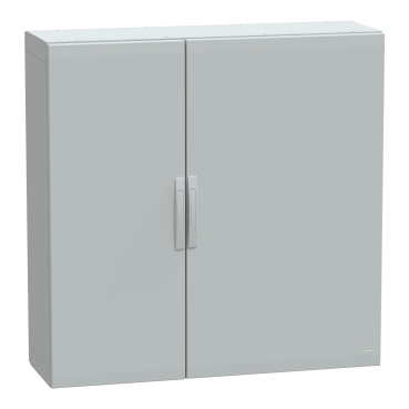 NSYPLA12124G Floor standing enclosure polyester vers.PLA completely sealed 1250x1250x420 IP65