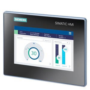 6AV2123-3GB32-0AW0 SIMATIC HMI MTP700, Unified Basic Panel, touch operation, 7" widescreen TFT display, 16 million colors, PROFINET interface, configurable as of WinCC Unified Basic V18 Update 3, contains open-source software, which is provided free of ch