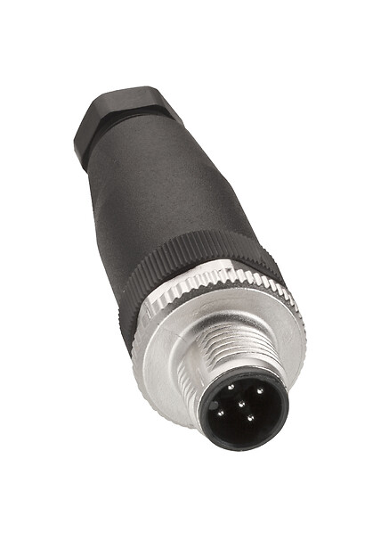 XZCC12MDM50B Male, M12, 5 pin, straight connector, cable gland Pg 7 Telemecanique