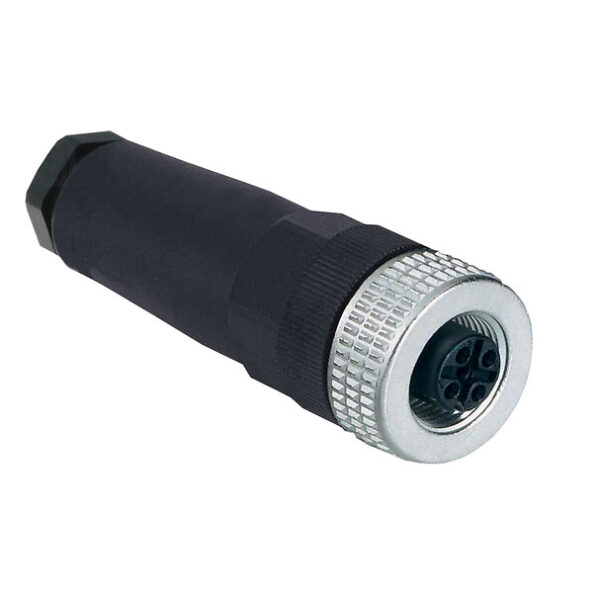 XZCC12FDM50B Female, M12, 5 pin, straight connector, cable gland Pg 7