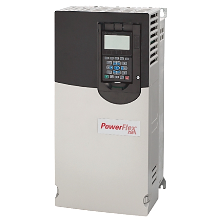 20G11NC072JA0NNNNN PowerFlex 755 AC Drive, with Embedded Ethernet/IP, Standard Protection, Forced Air, AC Input with DC Terminals, Open Type, 72 Amps, 37kW ND, 30kW HD, 400 VAC, 3 PH, Frame 4, Filtered, CM jumper installed (preferred), DB Transistor, Blan