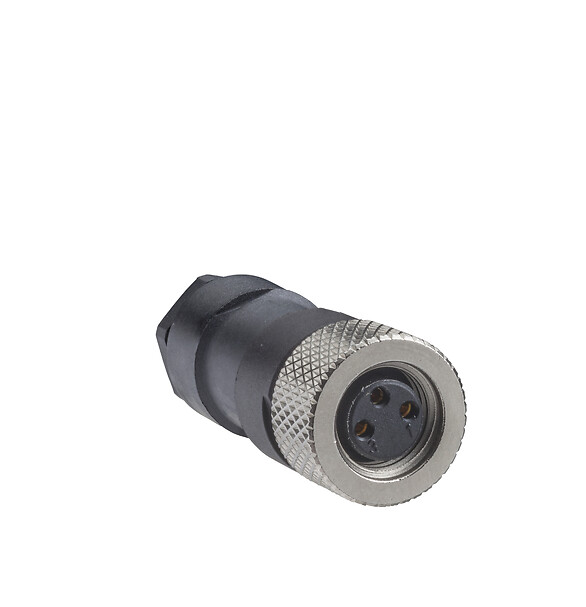 XZCC8FDM30S Female, M8, 3 pin, straight connector, cable gland M9.5 x 1 Telemecanique