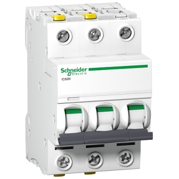 A9F04316 Miniature circuit breaker (MCB), Acti9 iC60N, 3P, 16A, C curve, 6000A Schneider Electric