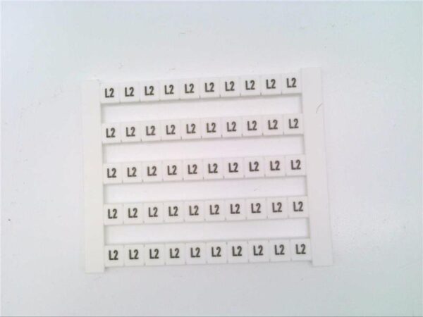 0522361076 DEK 5 GW L2 Dekafix, Terminal marker, 5 x 5 mm Weidmuller