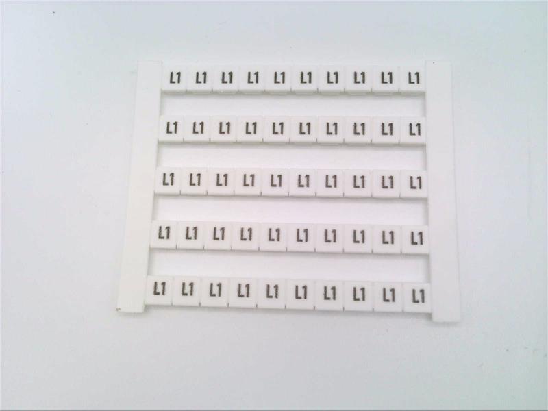 0522361075 DEK 5 GW L1 Dekafix, Terminal marker, 5 x 5 mm Weidmuller