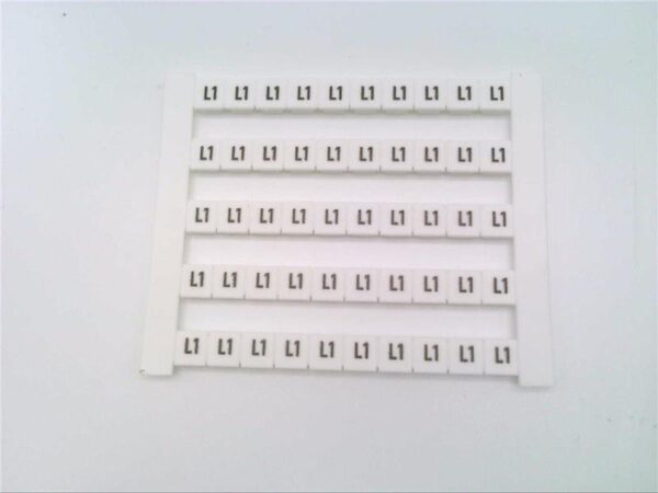0522361075 DEK 5 GW L1 Dekafix, Terminal marker, 5 x 5 mm Weidmuller