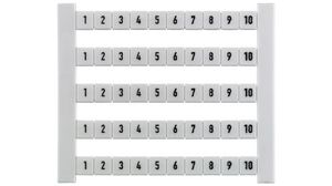 523060001 DEK 5 FWZ 1-10 Dekafix, Terminal marker, 5 x 5 mm Weidmuller
