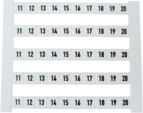 0523060011 DEK 5 FWZ 11-20 Dekafix, Terminal marker, 5 x 5 mm  Weidmuller