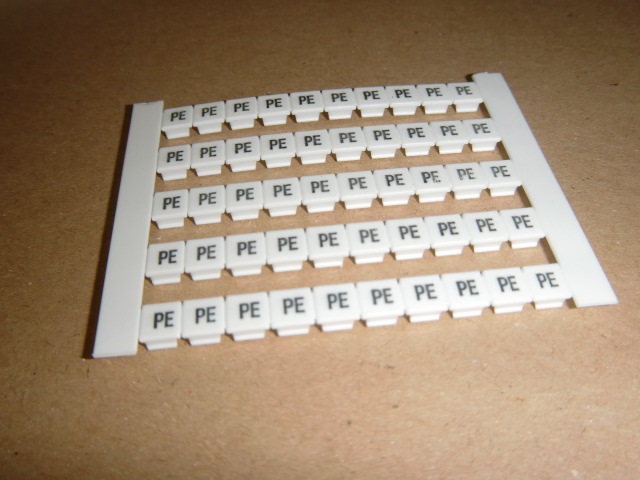 0537261187 DEK 5 GW PE Dekafix, Terminal marker, 5 x 5 mm Weidmuller