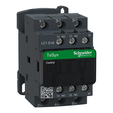 LC1D18B7 TeSys D contactor - 3P(3 NO) - AC-3 - <= 440 V 18 A - 24 V AC coil