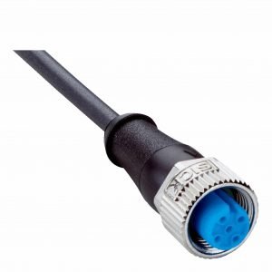 2095609 YF2A14-100UB3XLEAX Female connector, M12, 4-pin, straight, A-coded 10 m, 4-wire, PUR, halogen-free Sick