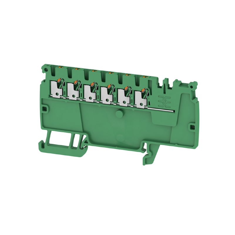 AAP11 1.5 LI GN/OR Modular distribution terminals, PUSH IN, 1.5 mm², 500 V, 17.5 A, green 2614100000