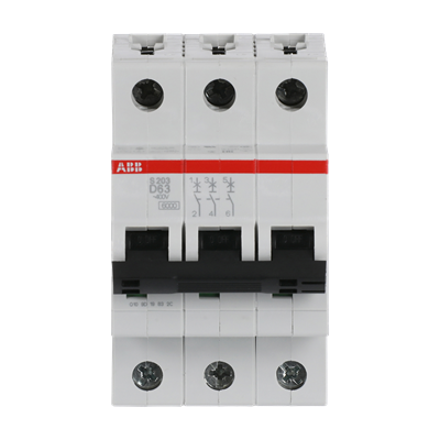 2CDS253001R0631  Miniature Circuit Breaker - S200 - 3P - 63 A - D ABB