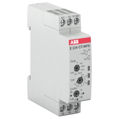 1SVR500020R0000  CT-MFD.12 Time relay, multifunction 1c/o, 24-240VAC 24-48VDC ABB