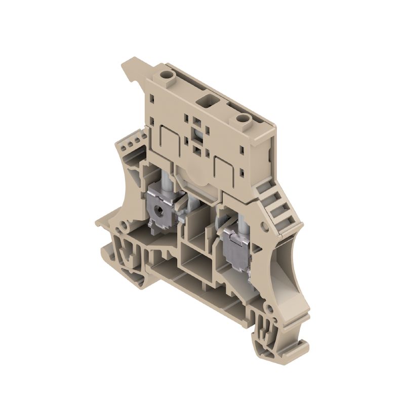 WSI 6 Fuse terminal, Screw connection, dark beige, 6 mm², 6.3 A, 500 V 1011000000