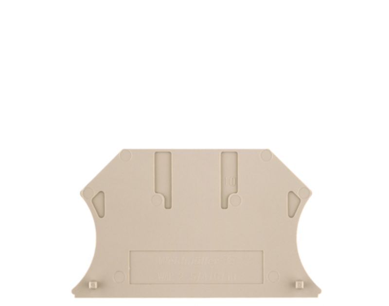 WAP 2.5-10 End plate for terminals, dark beige, Height: 56 mm, Width: 1.5 mm, V-0 1050000000