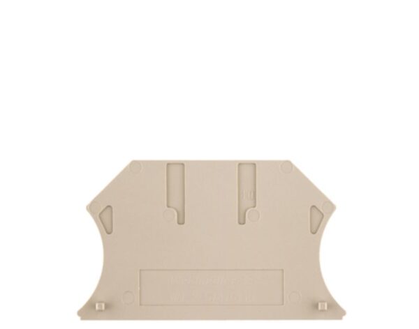 WAP 2.5-10 End plate for terminals, dark beige, Height: 56 mm, Width: 1.5 mm, V-0 1050000000