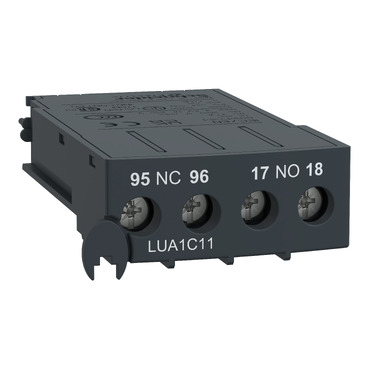 LUA1C11 Auxiliary contact, TeSys Ultra, 1NO + 1NC, 0 to 250VAC/DC, for Fault signalling
