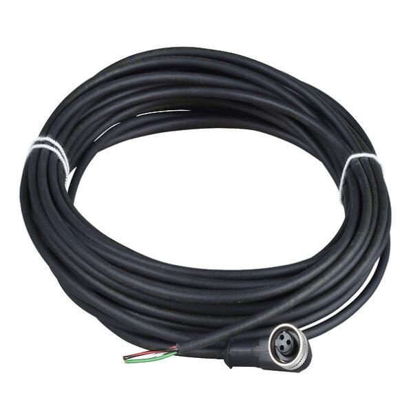 XZCP1965L2 Pre wired connectors XZ, elbowed female, 1/2"20 UNF, 3 pins, cable PUR 2 m