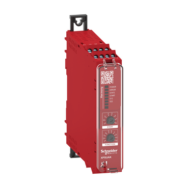 XPSUAK32AP Safety module, Harmony Safety Automation, Cat.4, features XPSUAF + PNP/NPN, safety mat, 48-240v AC/DC, screw