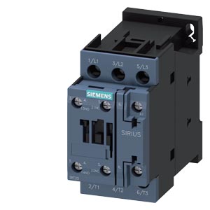3RT2024-1AP00 power contactor, AC-3 12 A, 5.5 kW / 400 V 1 NO + 1 NC, 230 V AC, 50 Hz 3-pole, Size S0 screw terminal