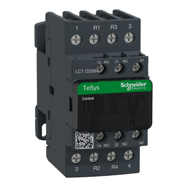 LC1D258E7 TeSys Deca contactor - 4P(2 NO + 2 NC) - AC-1 - = 440 V 40 A - 48 V AC coil